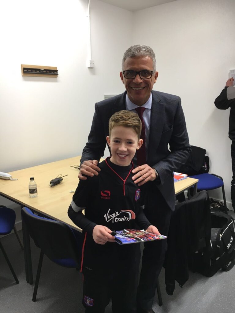 Me with former Carlisle United manager, Keith Curle