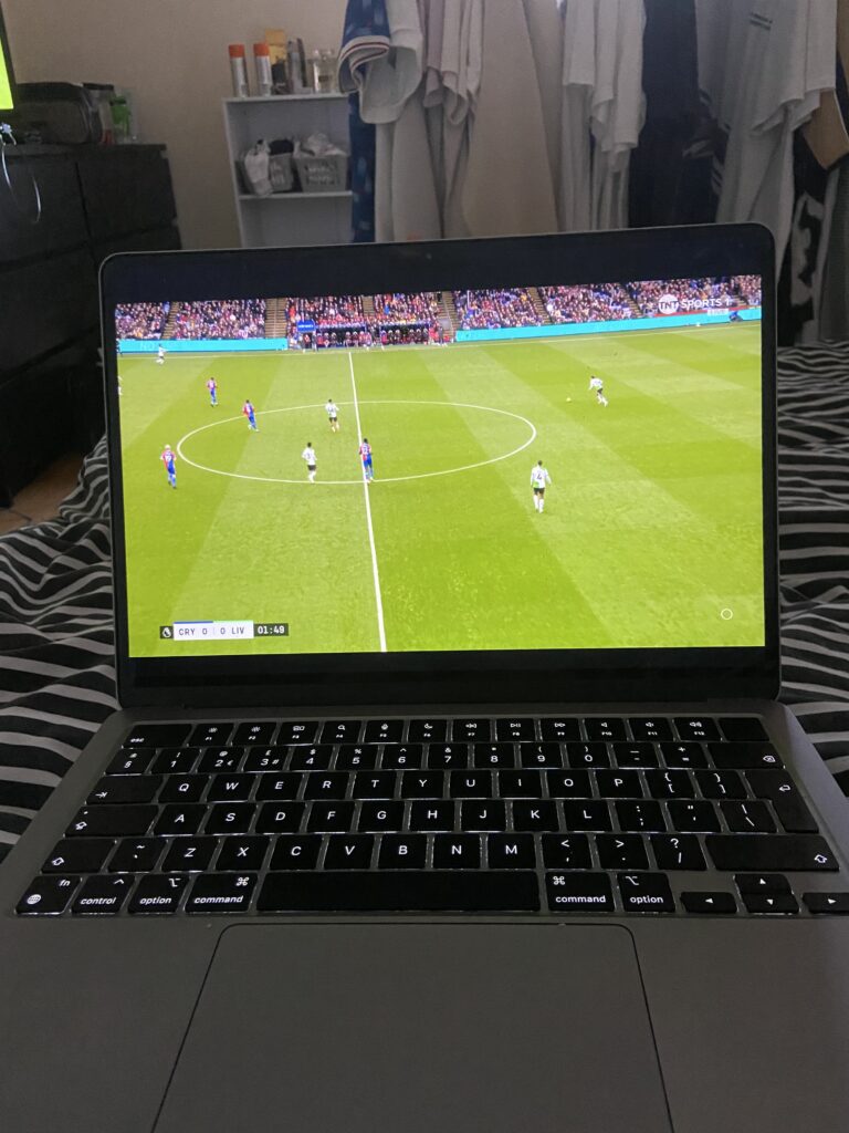 Me watching the Crystal Palace vs Liverpool game