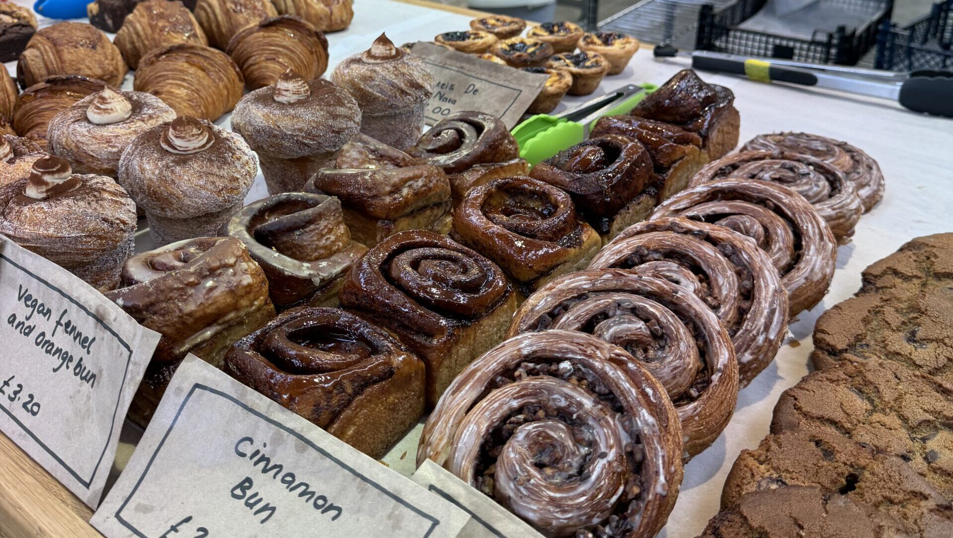 Pastries on-sale at Northern Rye's North Shields bakehouse.