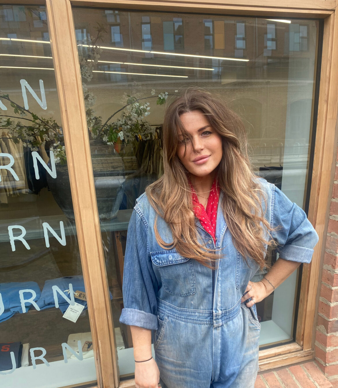 Sophie outside her pop-up window front in Ouseburn