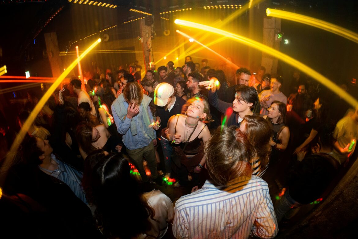 young people at a nightclub