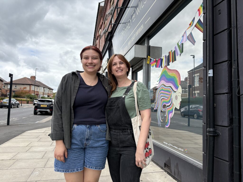 Image of two women, the organisers of Heaton Pride